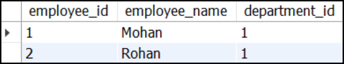 EMPLOYEE TABLE EMPLOYEE-TABLE